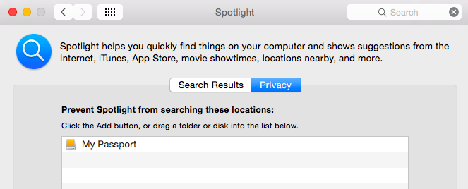 disable spotlight indexing