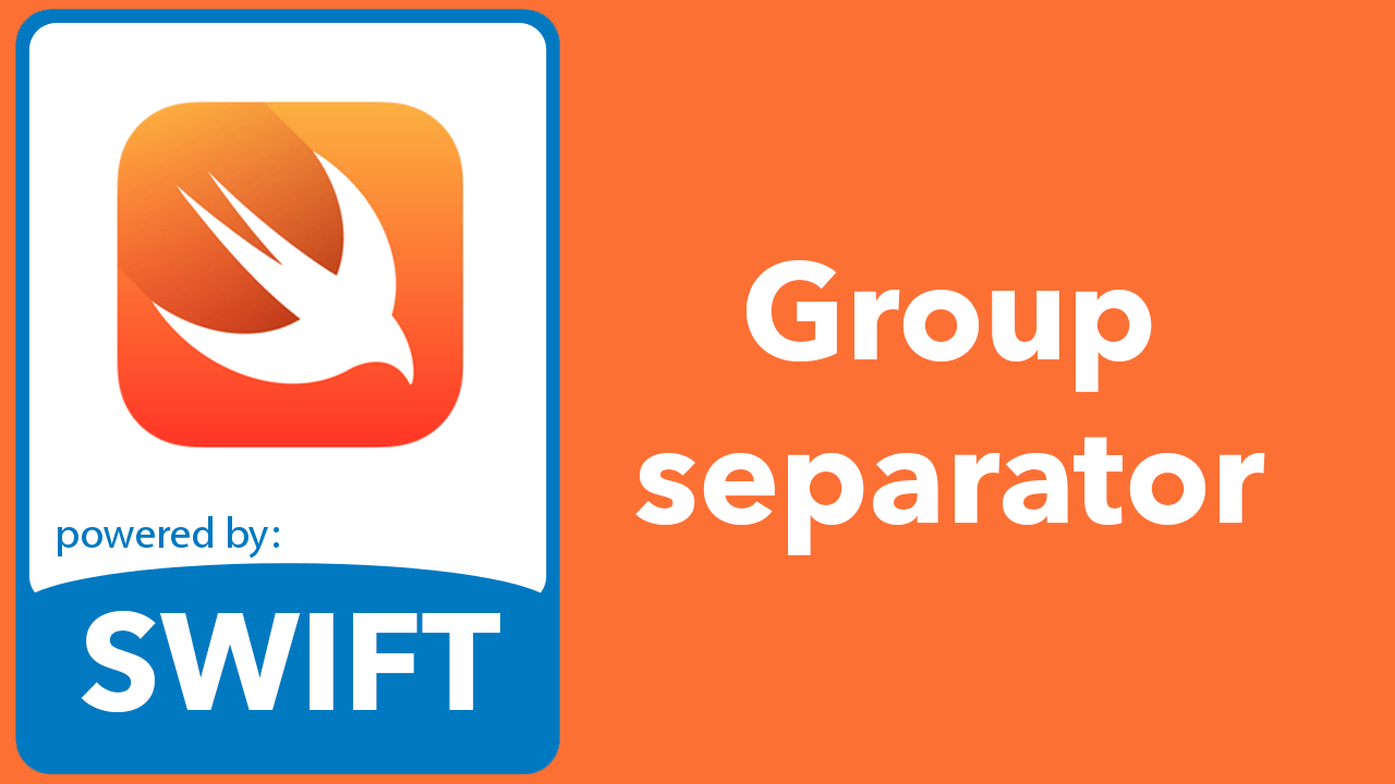 swift group separator