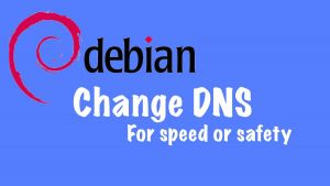 Debian change dns