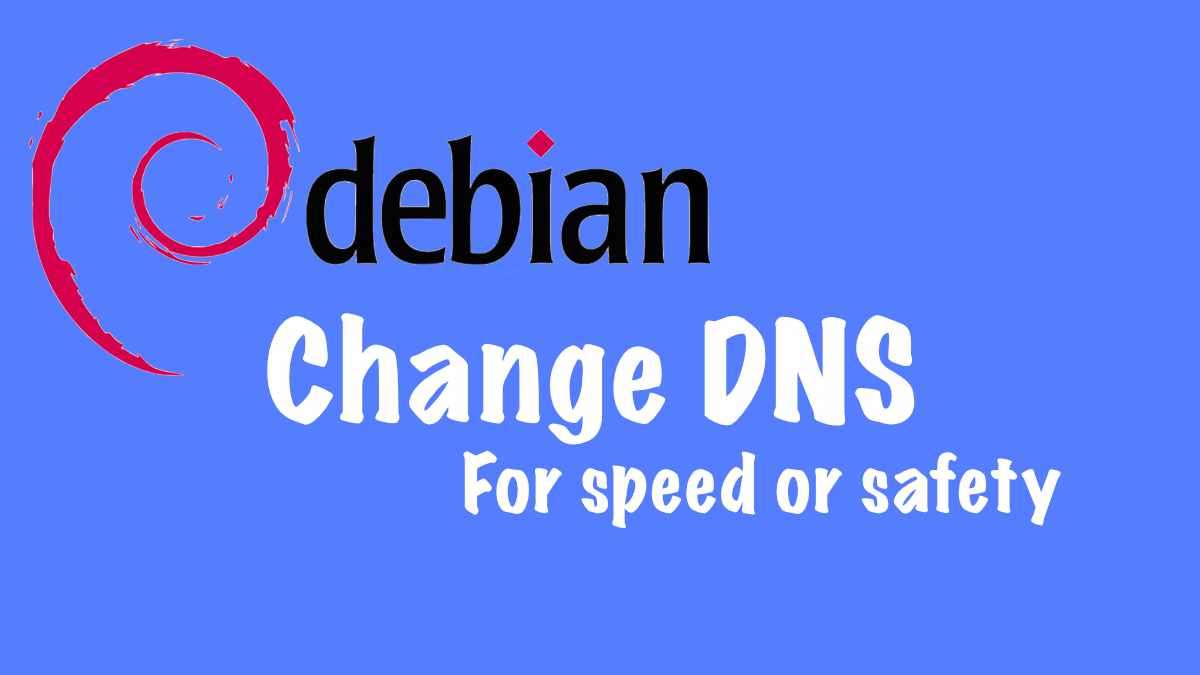 Debian change dns